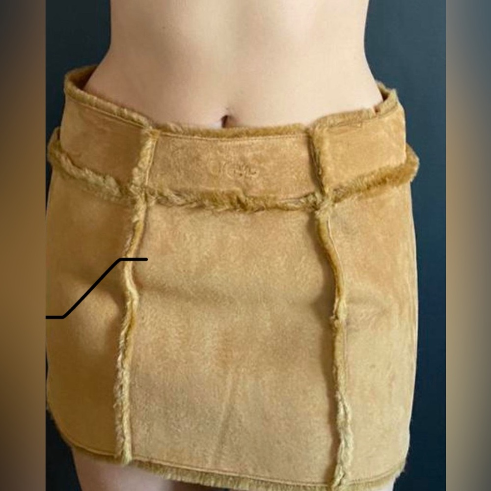 Ugg leather mini skirt